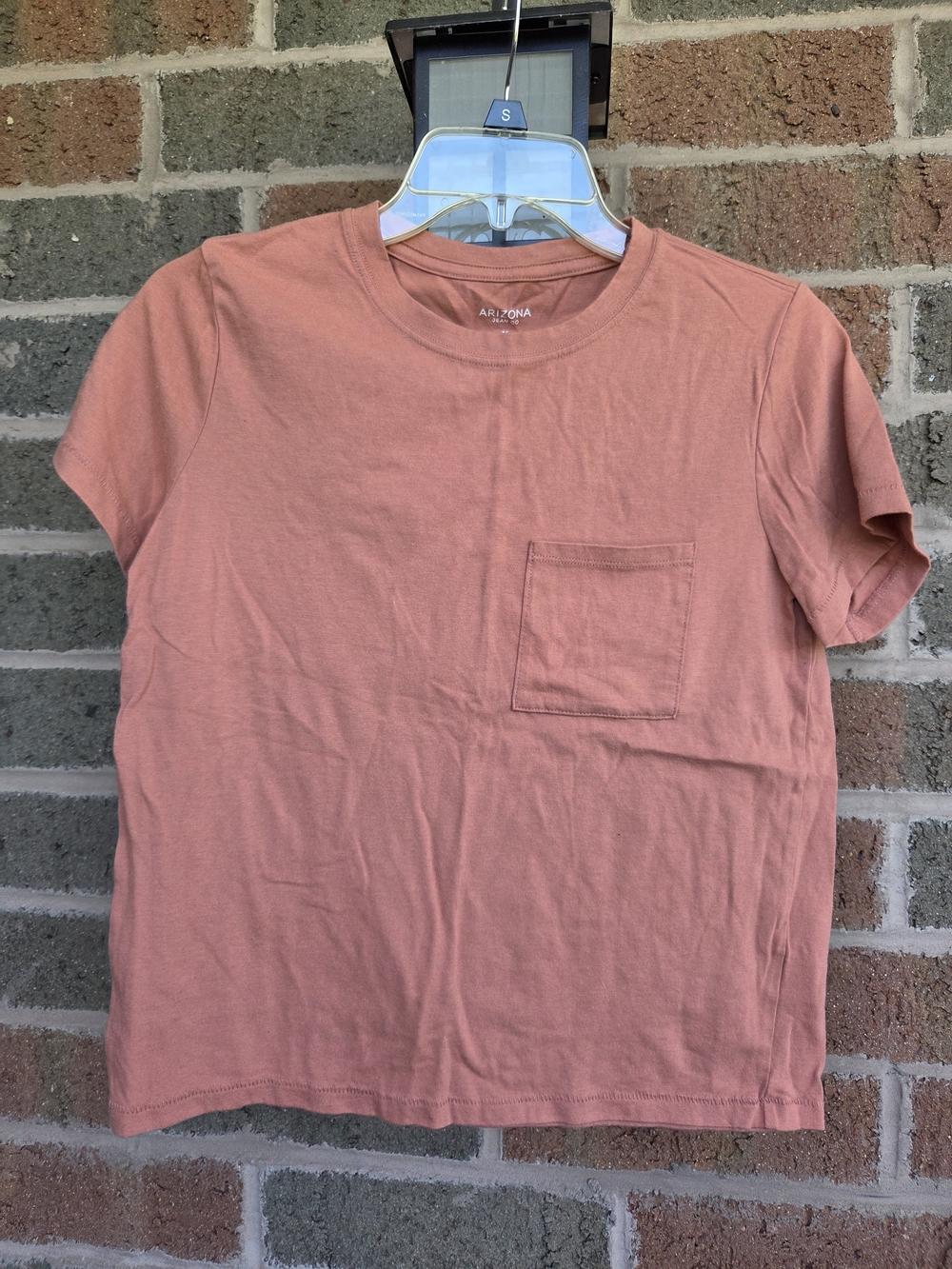 Arizona Jean Company Men's Short Sleeve Pocket Tee in Dusty Coral